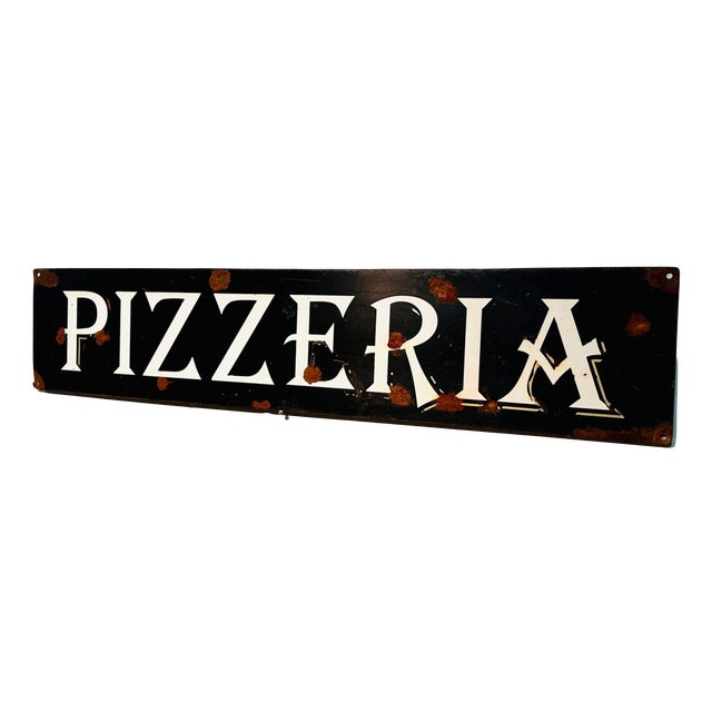 Vintage Pizzeria Sign in Iron, 1930s For Sale