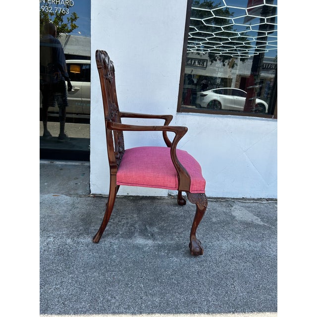Chippendale Antique Chippendale Style Armchair For Sale - Image 3 of 11