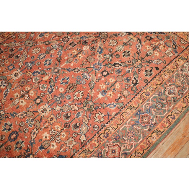 Antique Zabihi Collection Persian Mahal Rug For Sale - Image 11 of 11