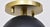 Metal Mitzi Haley Black & Aged Brass Semi-Flush Mount Ceiling Lights - Set of 9 For Sale - Image 7 of 8