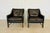 Wood Vintage Scandinavian Fredrik Kayser Brown Leather Lounge Chairs, 1960s, Set of 2 For Sale - Image 7 of 18