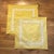 Gorgeous Buttercup Yellow Cotton Euro Pillow Shams With White Embroidery - a Pair For Sale - Image 9 of 9