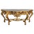 Spanish 19th Baroque Carved & Gilted Walnut Ormolu and Marble Console Table For Sale - Image 13 of 13