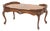 Rococo Style Marquetry Inlaid Walnut Coffee Table For Sale