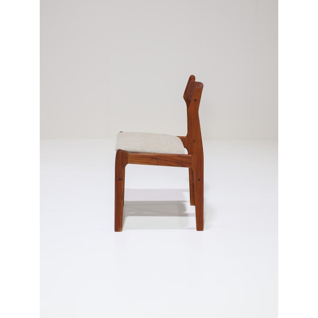 Mid-Century Modern Vintage Danish Dining Chairs in Teak by Burchardt Nielsen, 1960s, Set of 6 For Sale - Image 3 of 18