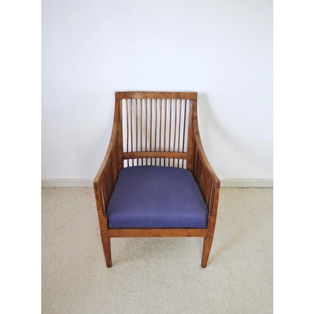 19th Century Danish Walnut Bergère Chair For Sale - Image 6 of 18