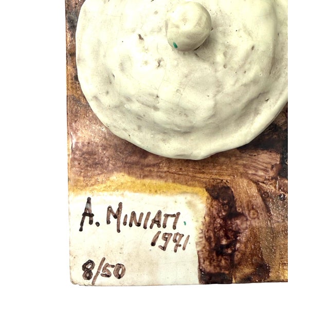 Arnaldo Miniati, Morandi Allegory Sculpture, 1971, Ceramic For Sale - Image 9 of 18