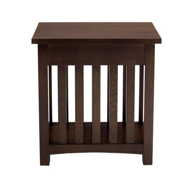 Mission 1 Drawer Spindle End Table For Sale In Chicago - Image 6 of 15