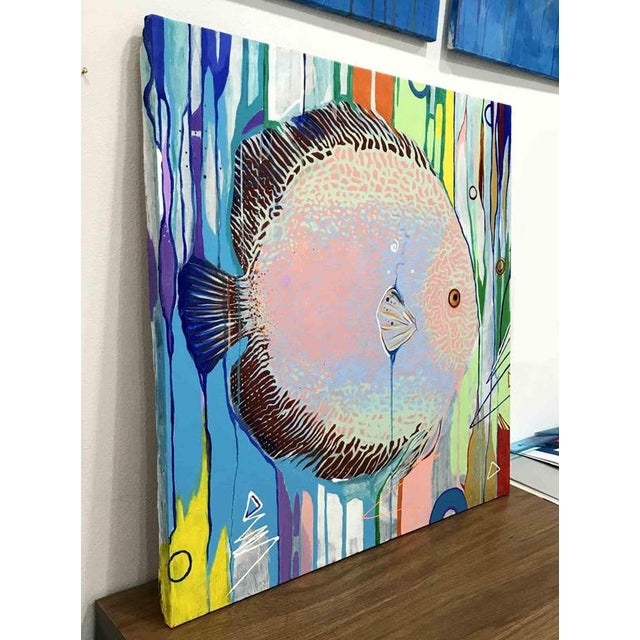 Alessandro Filetti, Pesce, 2013, Acrylic Painting on Canvas For Sale - Image 4 of 8