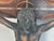 Large Vintage Crucifix: Bronzed Jesus, Carved Wood Cross For Sale - Image 4 of 10
