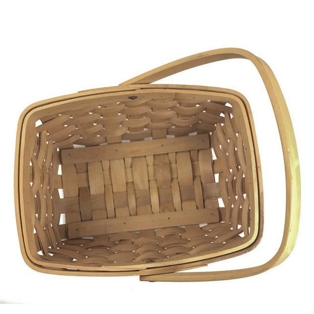 Shabby Chic Vintage French Bentwood Picnic Basket For Sale - Image 3 of 13