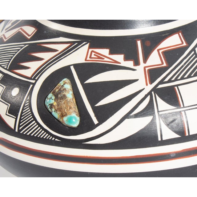 White Robert Reid Ute Mountain Ute Pottery Vessel For Sale - Image 8 of 8
