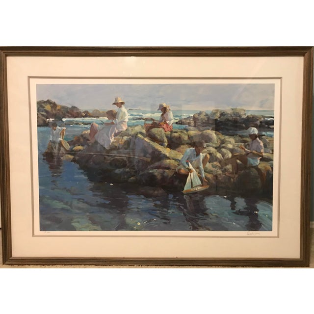 1990s Don Hatfield “Rocky Point” Artist's Proof a.p. 12/60 - Framed Serigraph W/ Certificate of Authenticity For Sale