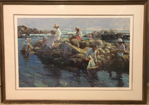 1990s Don Hatfield “Rocky Point” Artist's Proof a.p. 12/60 - Framed Serigraph W/ Certificate of Authenticity