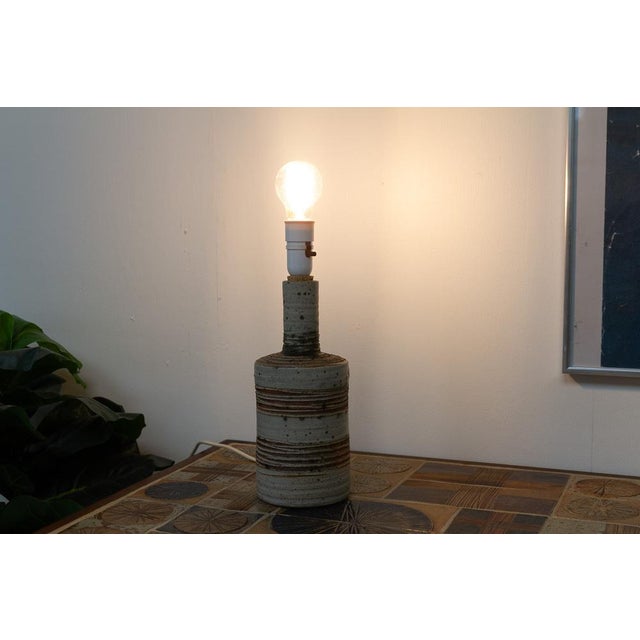Danish Modern Ceramic Table Lamp by Tue Poulsen, 1960s For Sale - Image 17 of 18