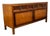 Mid Century Modern Dresser Credenza 7 Drawer Basic Witz Wood Vintage MCM Brass For Sale
