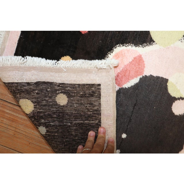 Vintage Cotton Turkish Kandisky Rug For Sale - Image 4 of 8