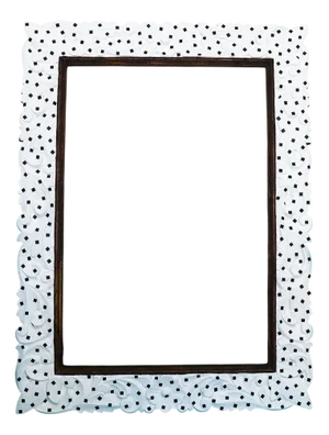 Framed Confetti Restyled Carved Wood Frame by Habitat Improver