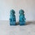 Chinese Set of 2, 1970s Blue Foo Dog Guardian Lion Ceramics Set For Sale - Image 3 of 10