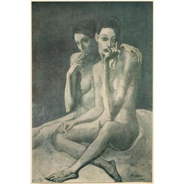 1948 Pablo Picasso Original "Two Friends" Period Lithograph With C. O. A. For Sale - Image 10 of 10