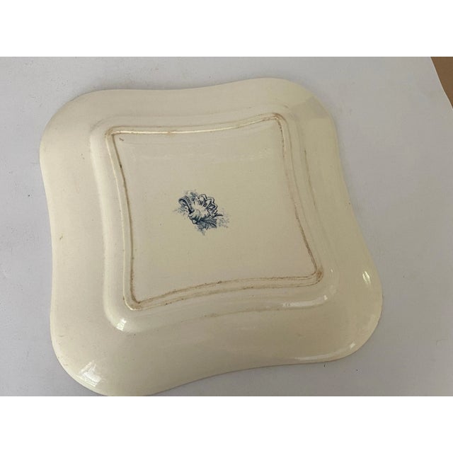 Old dish by Terre de Fer. This dish is in Faience, and has been made in France, during the 19th century. The colors are...