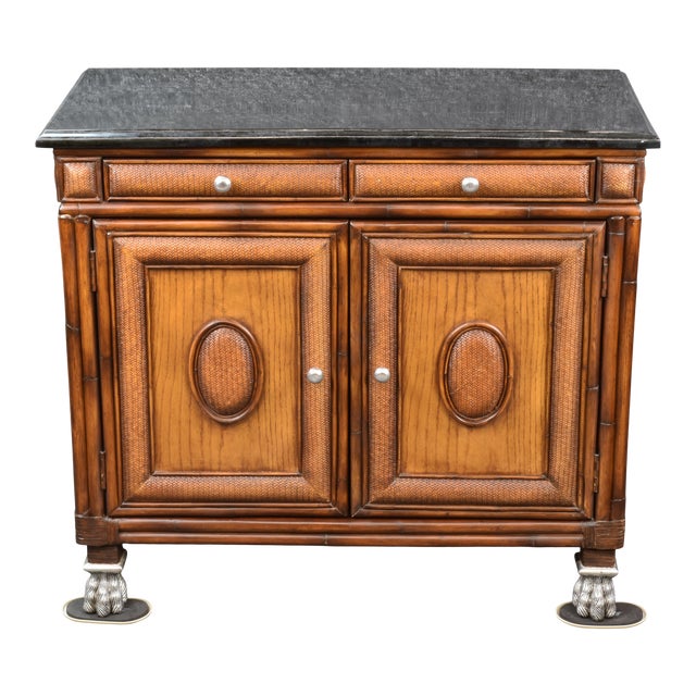 Thomasville Hemingway Kilimanjaro Collection Black Fossil Stone Top