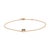 VR Jewels Fine Prong Set Sapphire Heart Chain Bracelet in 14k Yellow Gold For Sale - Image 4 of 18