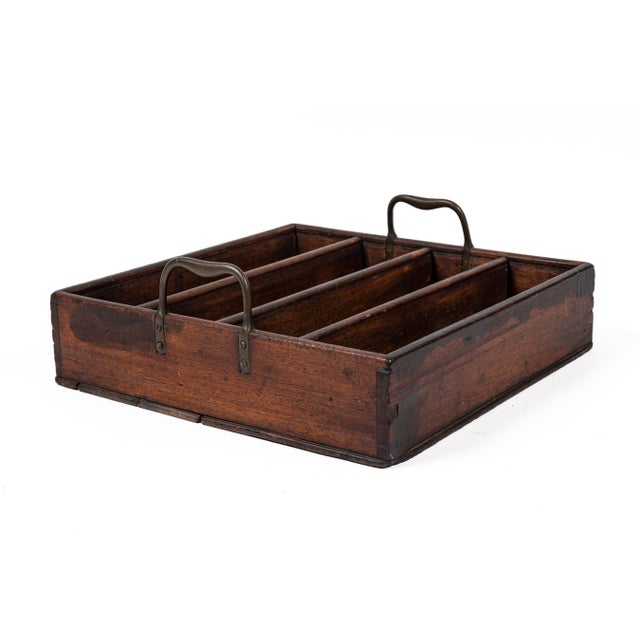 Antique Georgian Mahogany Cutlery Tray, England, Early 19th Century For Sale - Image 4 of 8