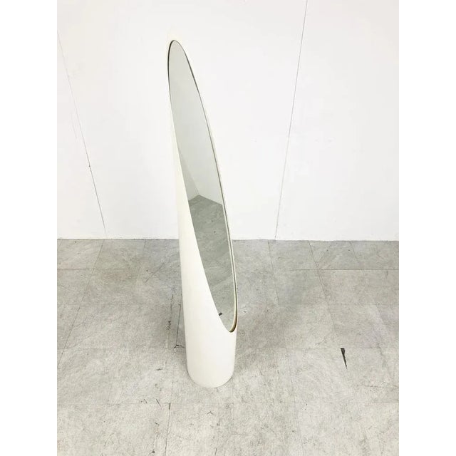 Italian Floor Mirror, 1970s For Sale - Image 3 of 8