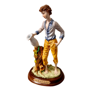 Italian Water/Vessel Pitcher Luca Young Man Figurine