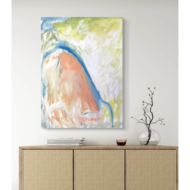 Textile Matthew Izzo Oil Painting on Canvas, Titled Waterfall For Sale - Image 7 of 11