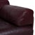 Leather Two-Seater Red Bordeaux Manual Function DS-76 Sofa from de Sede For Sale - Image 5 of 13