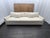 Linen Rh Restoration Hardware Belgian Track Arm Bench-Cushion Sofa For Sale - Image 8 of 18