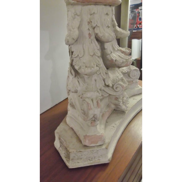 Mid 19th Century Table Lamp Made from a NYC Building Architectural Support Capitol For Sale In Philadelphia - Image 6 of 6