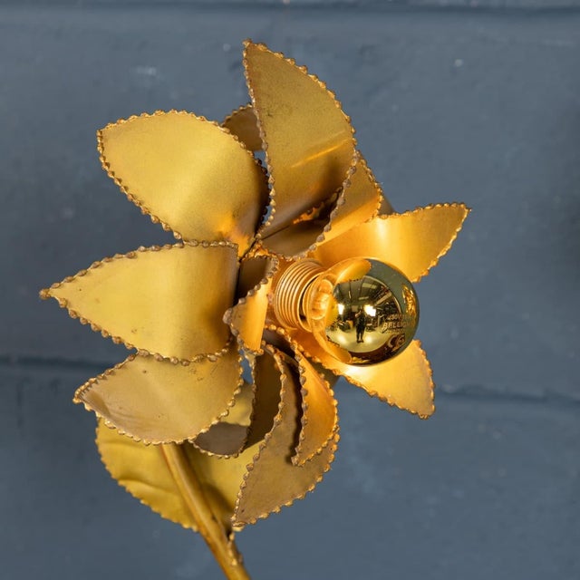 Vintage 20th Century French Floral Table Lamps from Maison Jansen, 1970s, Set of 2 For Sale - Image 15 of 18