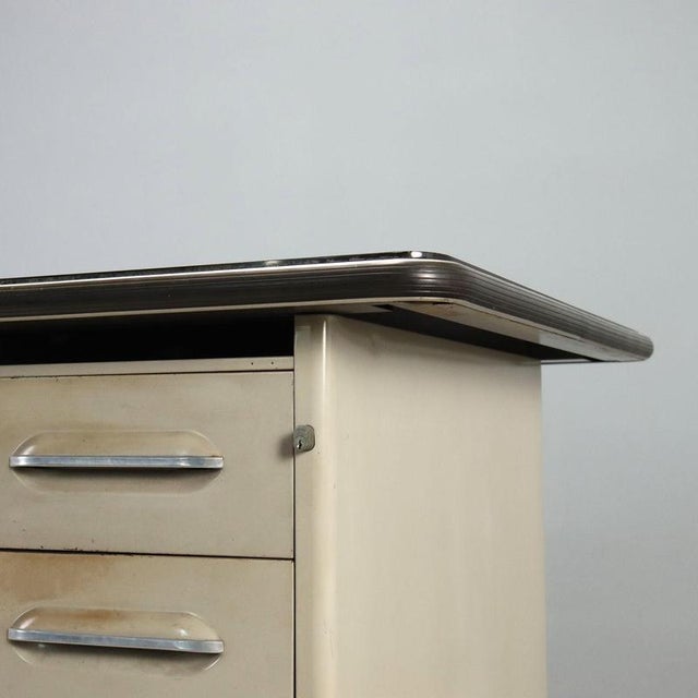 Mid-Century Metal Desk, 1960s For Sale - Image 6 of 10