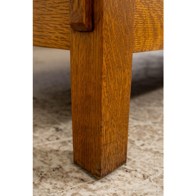 Stickley Mission Oak Arts & Crafts Upholstered Sofa For Sale - Image 11 of 17