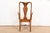 Ethan Allen Queen Anne Carved Solid Maple Armchair or Dining Captain Chair, Circa 1970s For Sale - Image 10 of 11