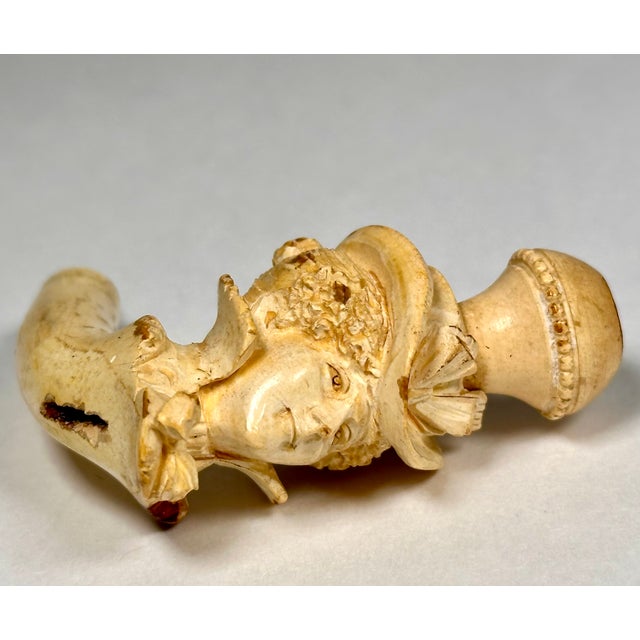 Sculpture Materials Victorian Meerschaum Lady Portrait Pipe For Sale - Image 7 of 13