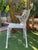 20th Renaissance Revival Style Cast Iron White Garden Chairs in Faux Bamboo - a Pair For Sale - Image 6 of 11