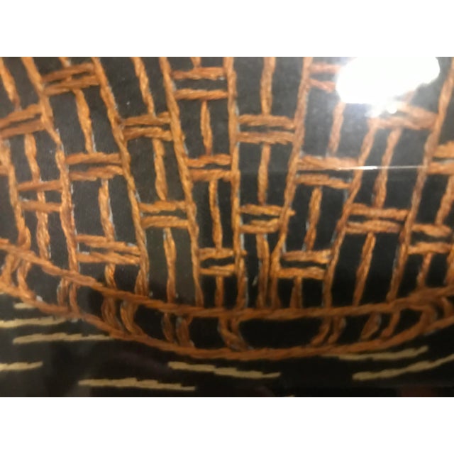 Framed Image Woven on Silk, 1950 For Sale - Image 12 of 14