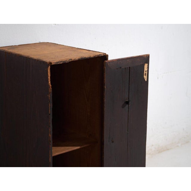 Brown Japanese Merchant Storage Cabinet For Sale - Image 8 of 11