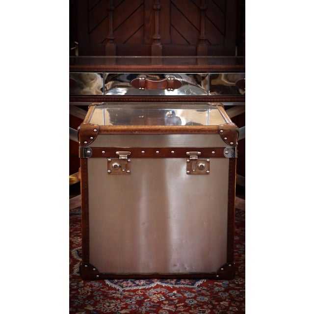White Star Trunk in Steel and Leather by Timothy Oulton, 2010s For Sale - Image 14 of 18