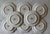 Mustard Vintage Fitz & Floyd Ricamo Trattoria Small Plates - Set of 8 For Sale - Image 8 of 10