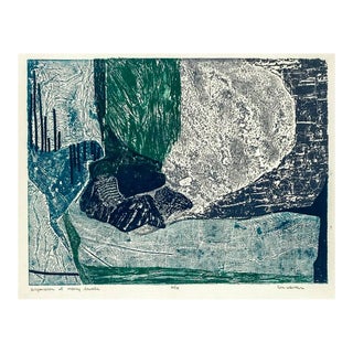 Lin Warren Suspension of Many Levels Collagraph For Sale