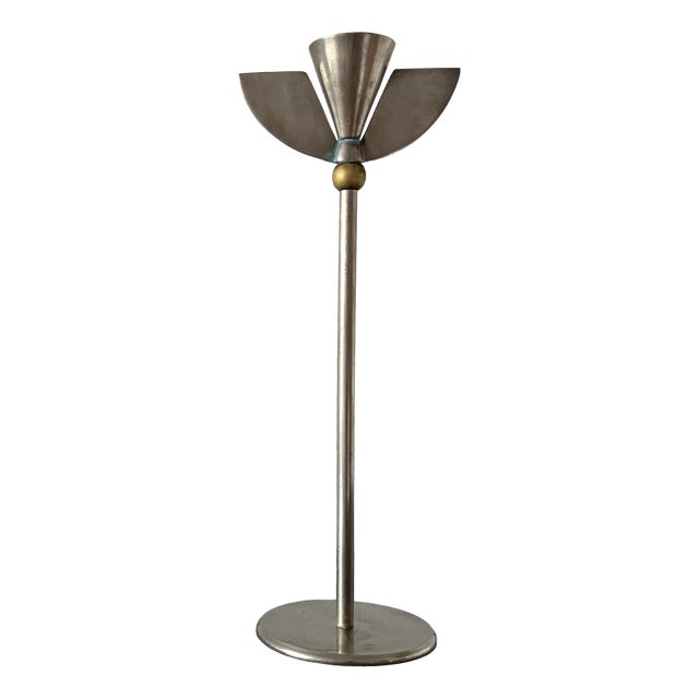 Postmodern Sculptural Candleholder, 1980s For Sale