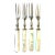 Midcentury Mother-Of-Pearl Dessert Forks Set of 4 For Sale