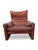 Maroon Burgundy Leather Lounge Chairs by V. Magistretti for Cassina, 1973, Set of 2 For Sale - Image 8 of 15