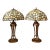 Vintage Boho Sliced Stone Lamps - A Pair For Sale