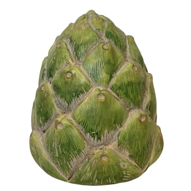 This Vintage Green Artichoke Ceramic Sculpture will look amazing positioned on your kitchen countertop, part of a...